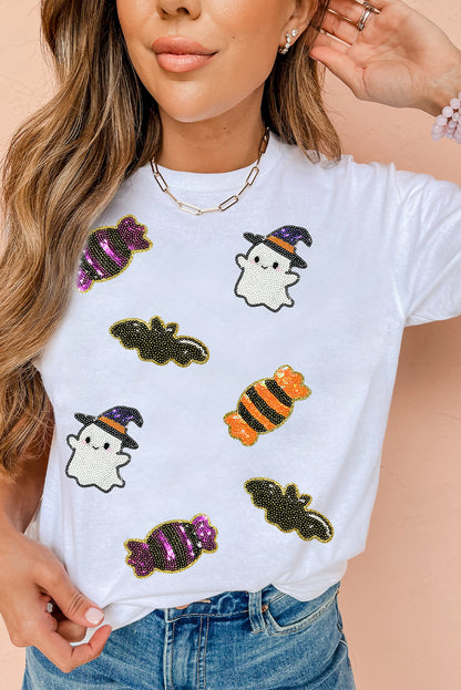 Sequin Halloween Spirit Tee
