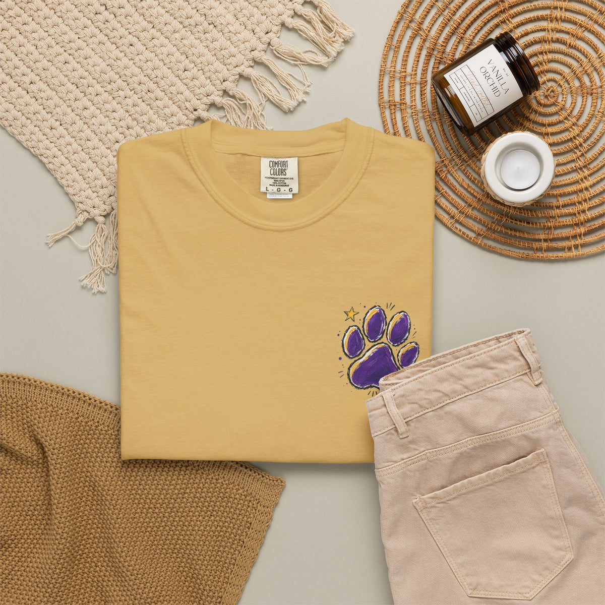 Tiger Spirit Shirt, Shes a Tiger I Can Tell Tee, Purple Gold Tigers Shirt, Tiger Mom Game Day Shirt, School Spirit Tee