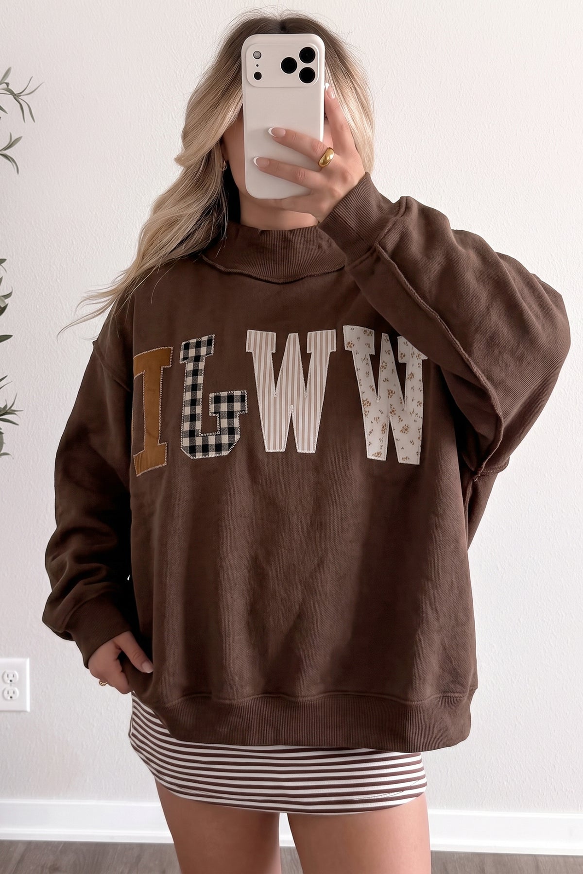 WWJD Embroidered Sweatshirt