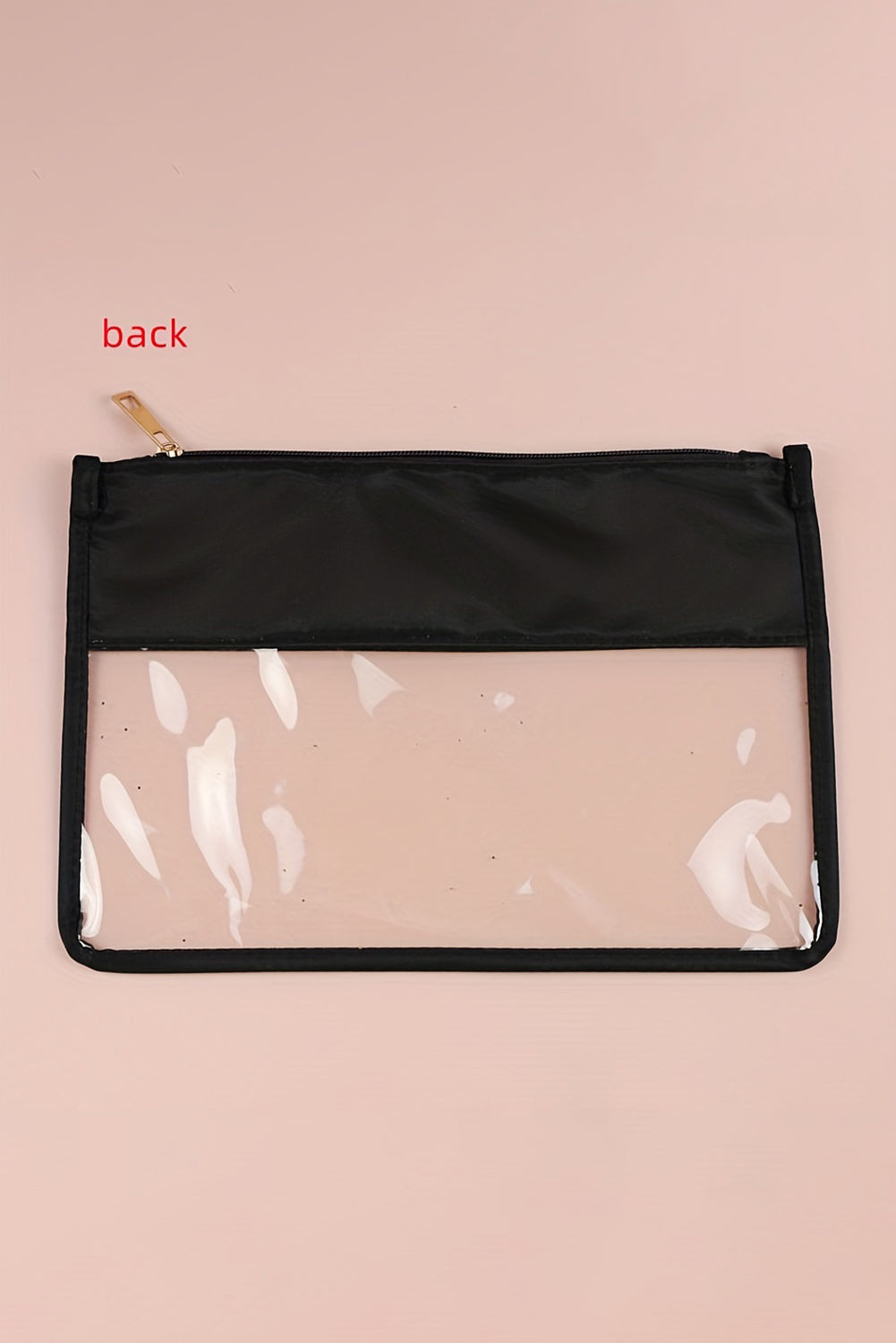 TEACH Chenille Clear Cosmetic Bag
