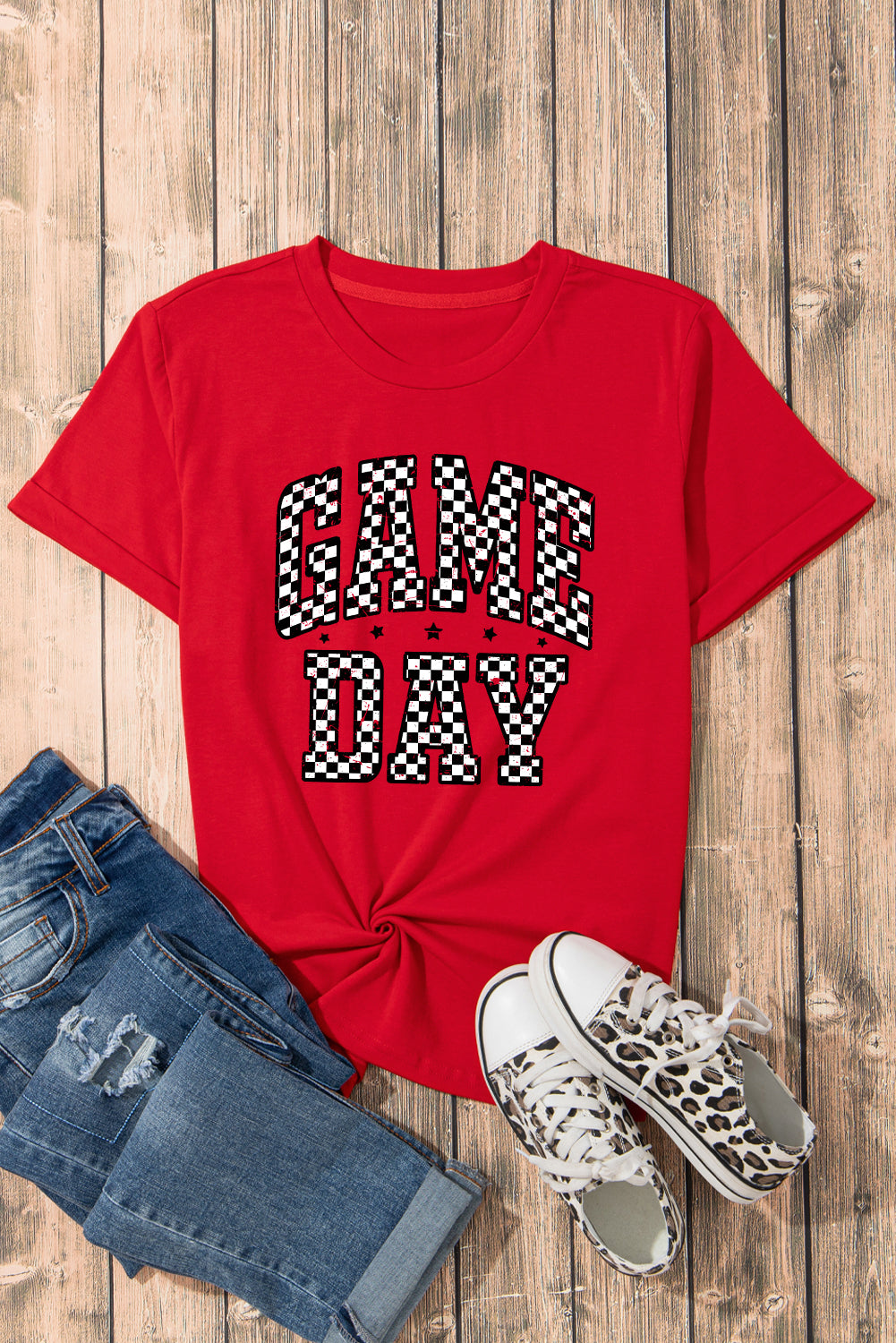 Checkered Game Day Tee