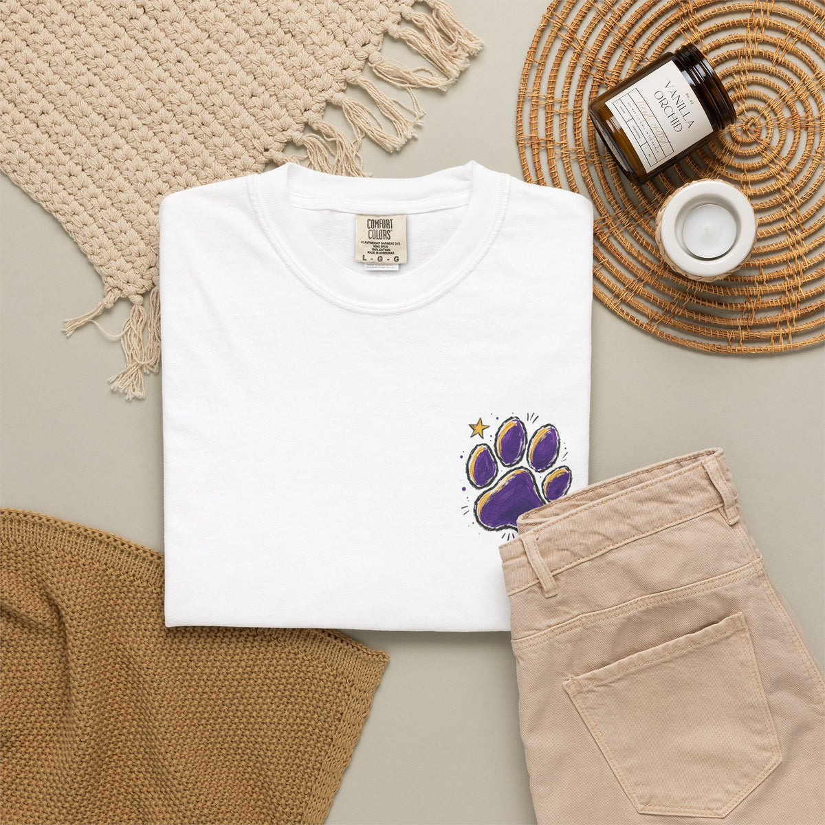 Tiger Spirit Shirt, Shes a Tiger I Can Tell Tee, Purple Gold Tigers Shirt, Tiger Mom Game Day Shirt, School Spirit Tee