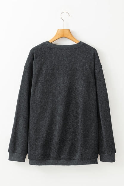 Halloween Ghost Corded Sweatshirt