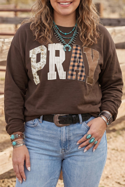 PRAY Patchwork Sweatshirt