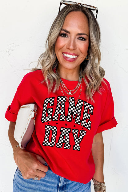 Checkered Game Day Tee