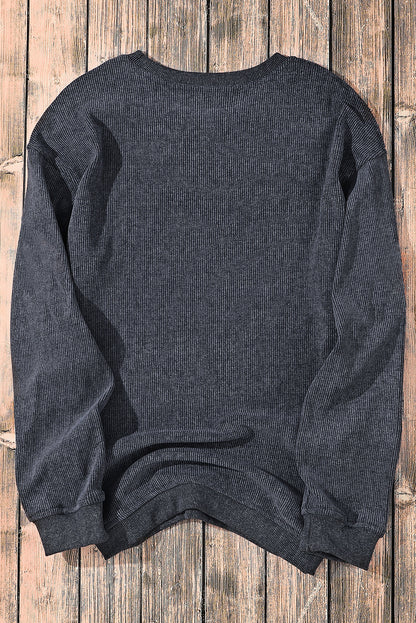 Chenille Checkered Game Day Sweatshirt