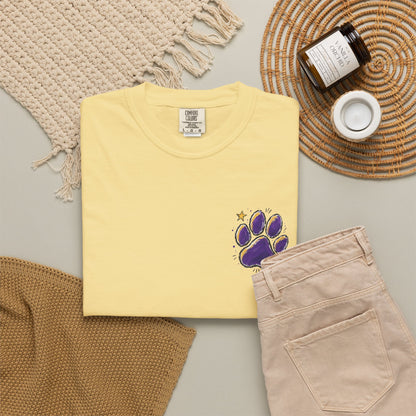 Tiger Spirit Shirt, Shes a Tiger I Can Tell Tee, Purple Gold Tigers Shirt, Tiger Mom Game Day Shirt, School Spirit Tee