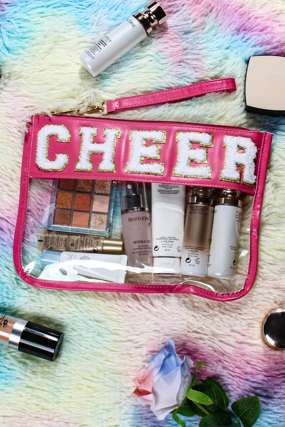 DANCE Chenille Clear Cosmetic Bag
