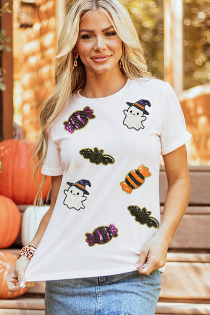 Sequin Halloween Spirit Tee