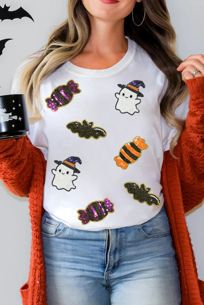 Sequin Halloween Spirit Tee