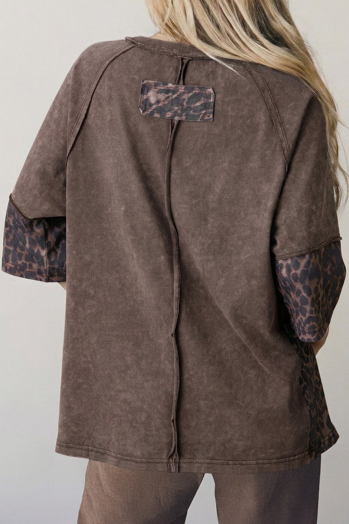 Leopard Star Mineral Wash Tee