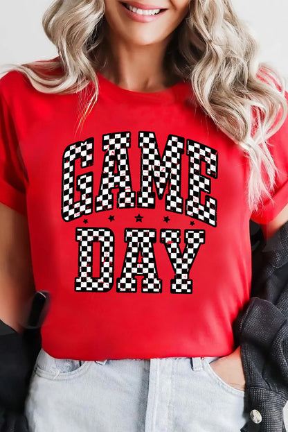Checkered Game Day Tee