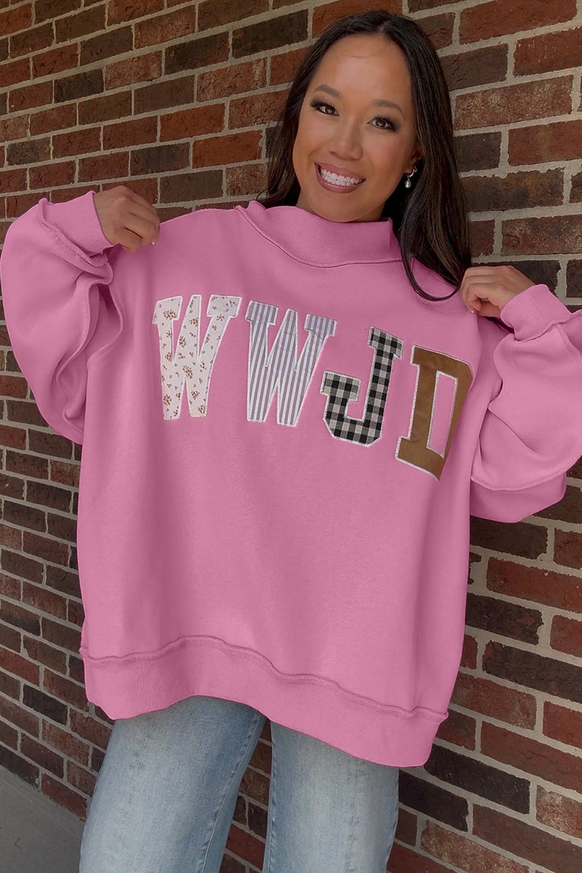 WWJD Embroidered Sweatshirt