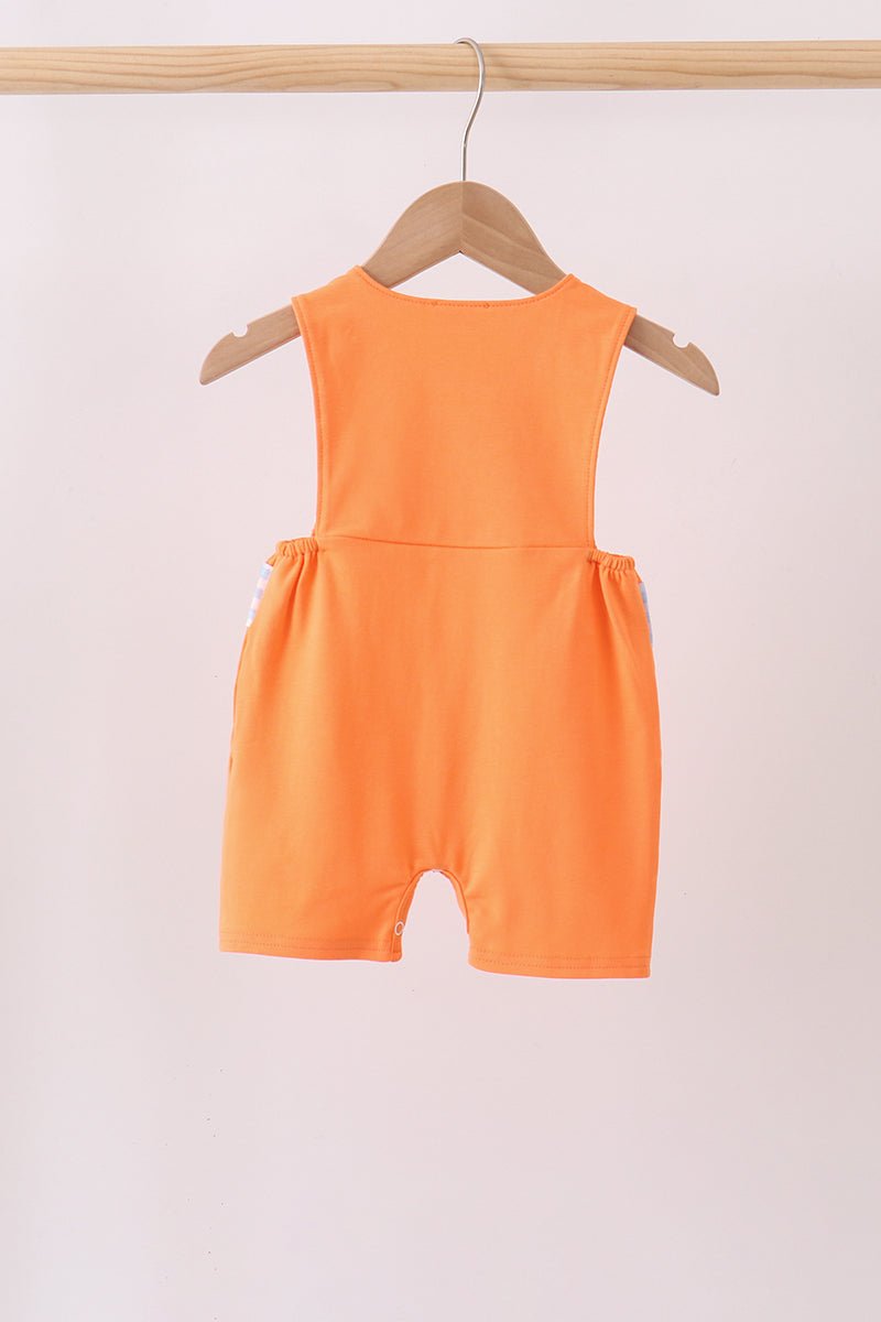 Coral Jesus Loves me Smocked Jon Jon - Walker Designs