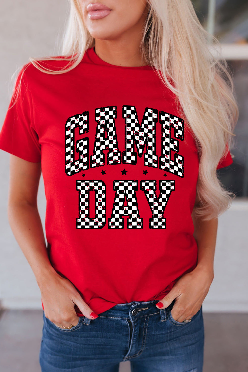 Checkered Game Day Tee