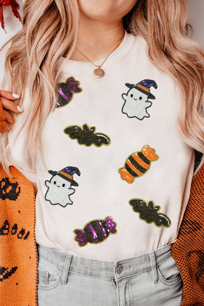 Sequin Halloween Spirit Tee