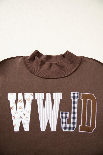 WWJD Embroidered Sweatshirt