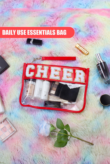 DANCE Chenille Clear Cosmetic Bag