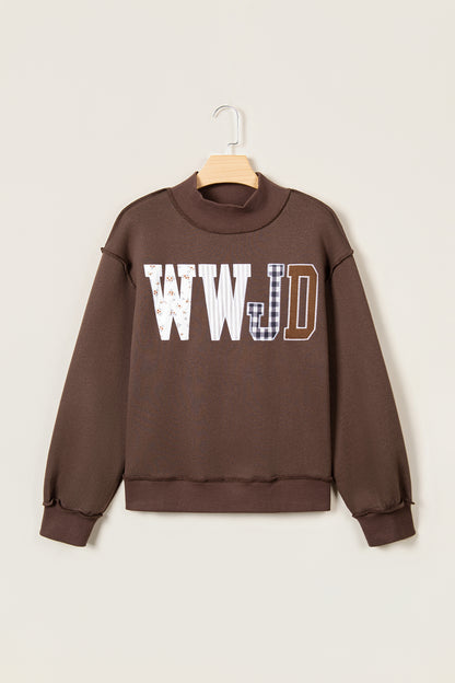 WWJD Embroidered Sweatshirt