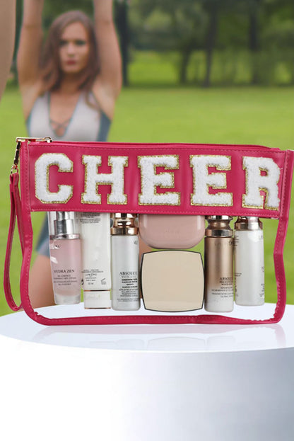 DANCE Chenille Clear Cosmetic Bag