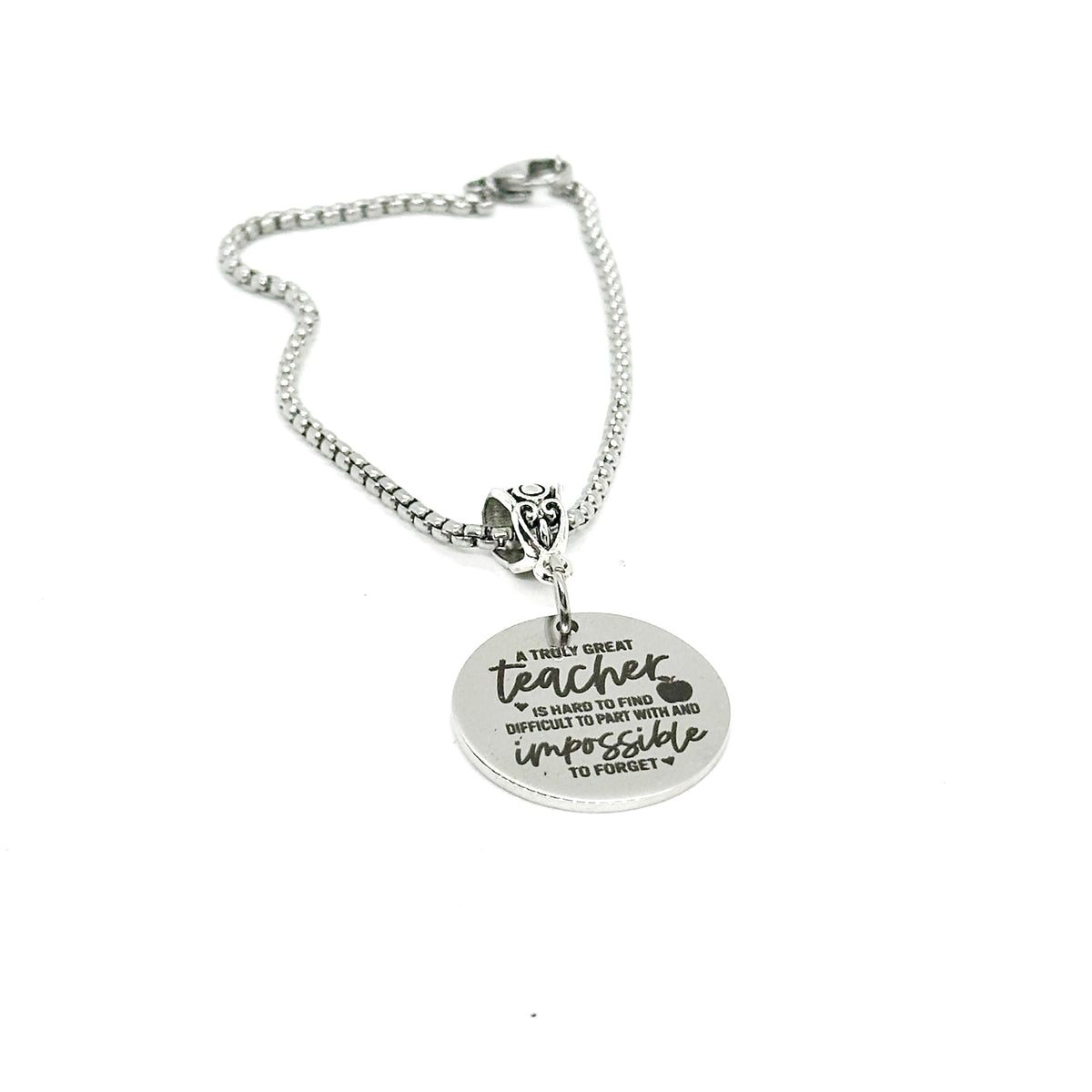 Truly Great Teacher Charm Bracelet