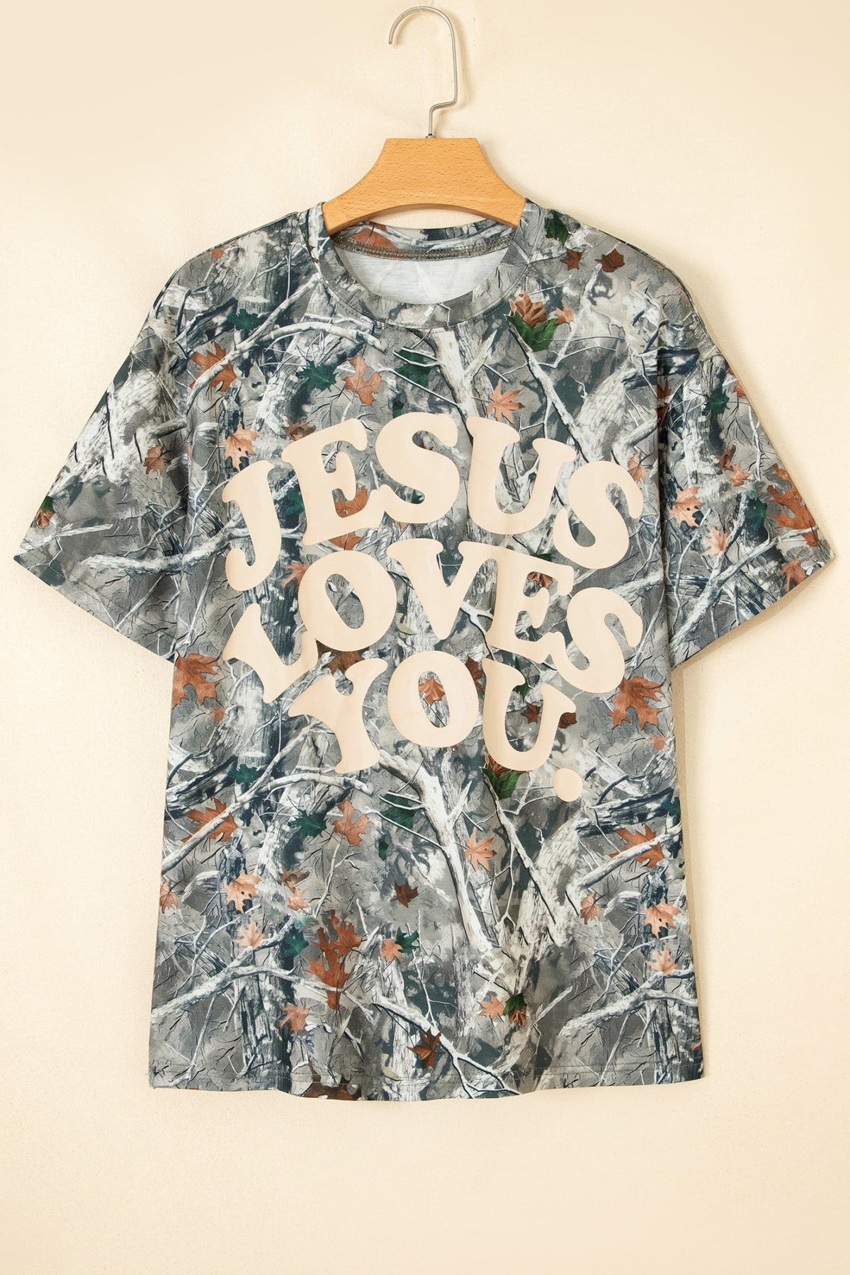 Pink Camo Woodland LOVE LIKE JESUS Casual Tee - Walker Designs