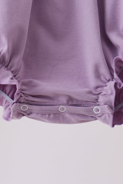 Purple character embroidery ruffle bubble - Walker Designs